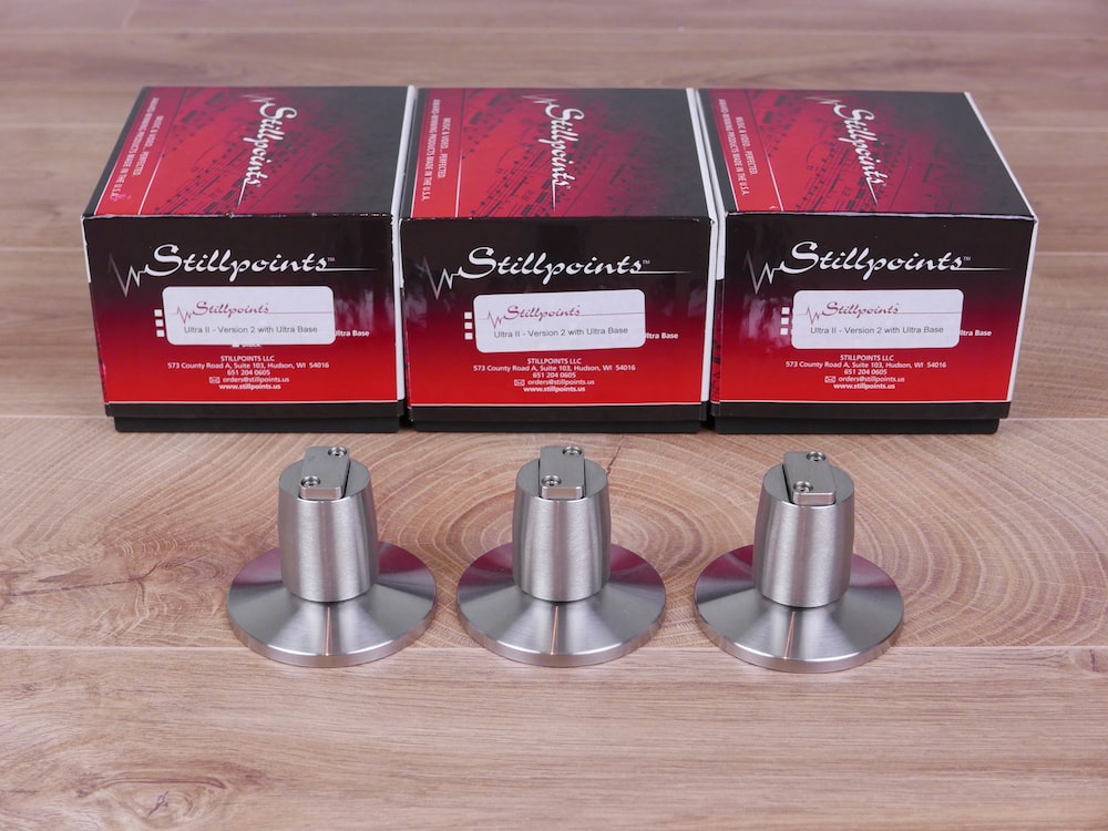Stillpoints Ultra Piano V2 pieds et pointes de découplage chez E&M à Paris