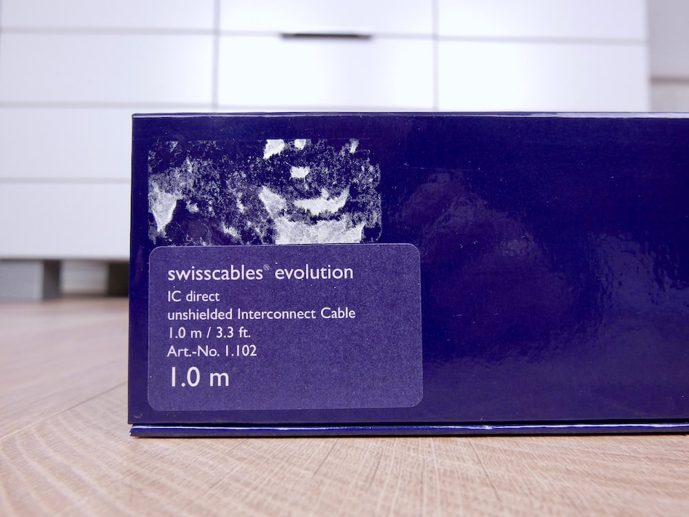 Swiss Cables Evolution IC Direct audio interconnects RCA 1,0 metre