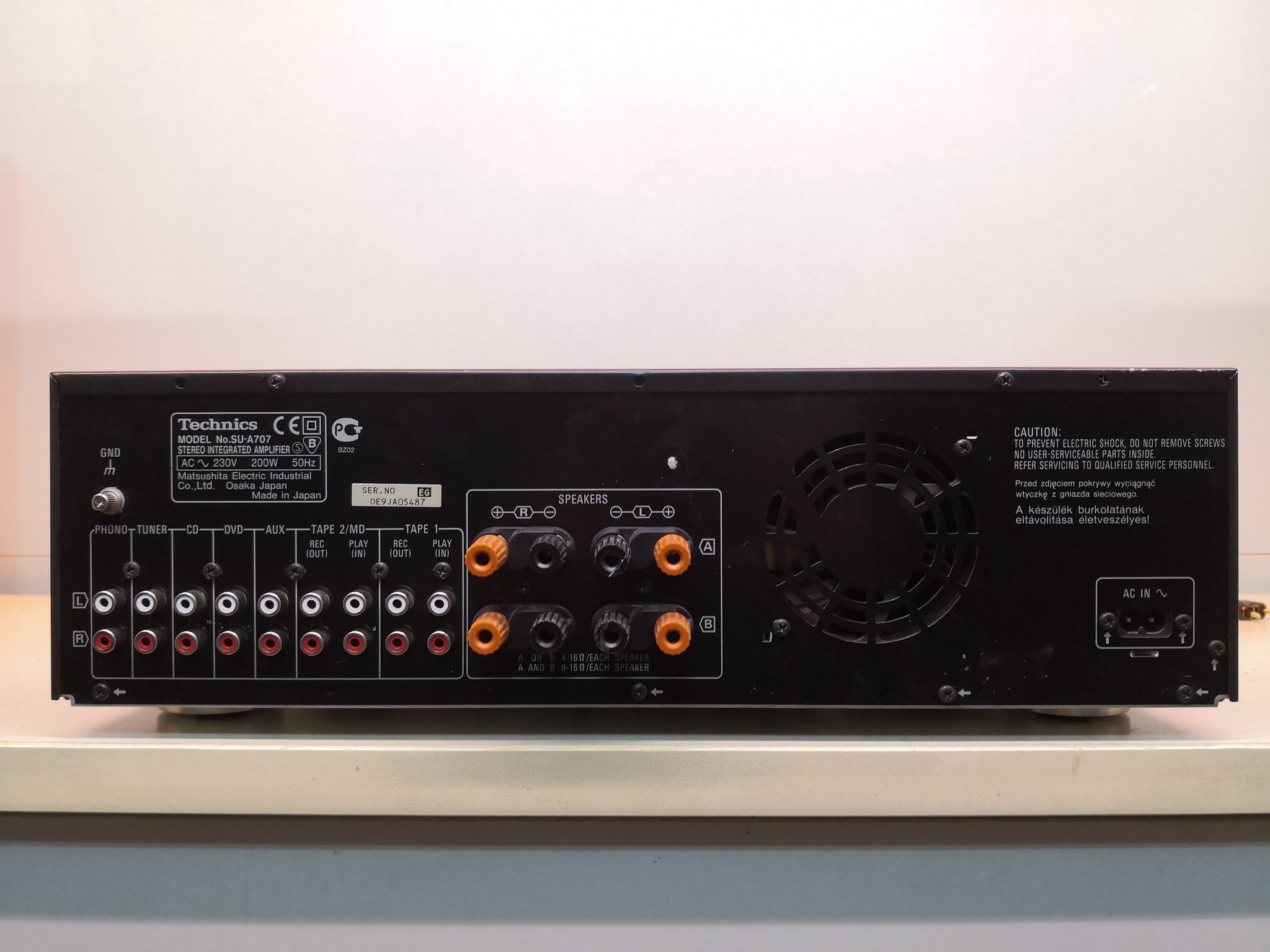 Technics TECHNİCS SU-A707 TECHNİCS SU-A707 STEREO AMFİ (hatasız