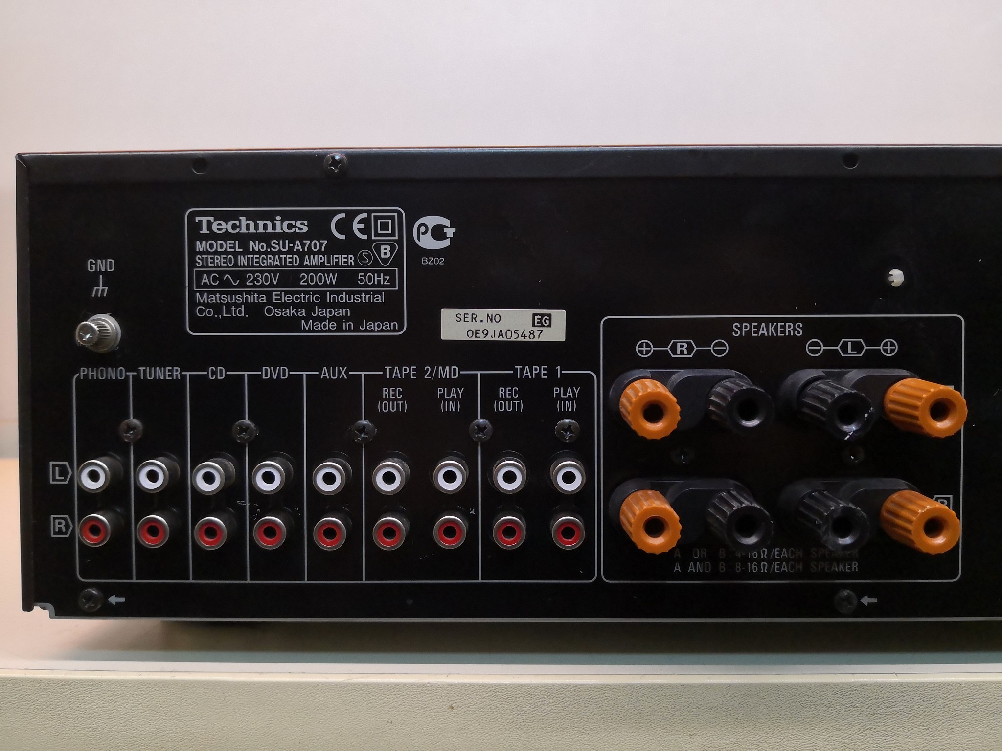 Technics TECHNİCS SU-A707 TECHNİCS SU-A707 STEREO AMFİ (hatasız