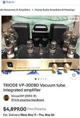 Triode Corporation VP-300BD A Class lambalı amfi- made in japon