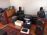 Bowers and Wilkins 801 D4 speakers in Satin Rosenut