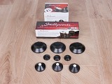 Stillpoints Universal Resonance Dampers with Hard Hat Risers and Mini Risers (set of 3)