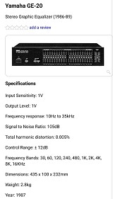 Kenwood KENWOOD POWER BASIC M2A - PRE BASIC C2 - YAMAHA GE 20
