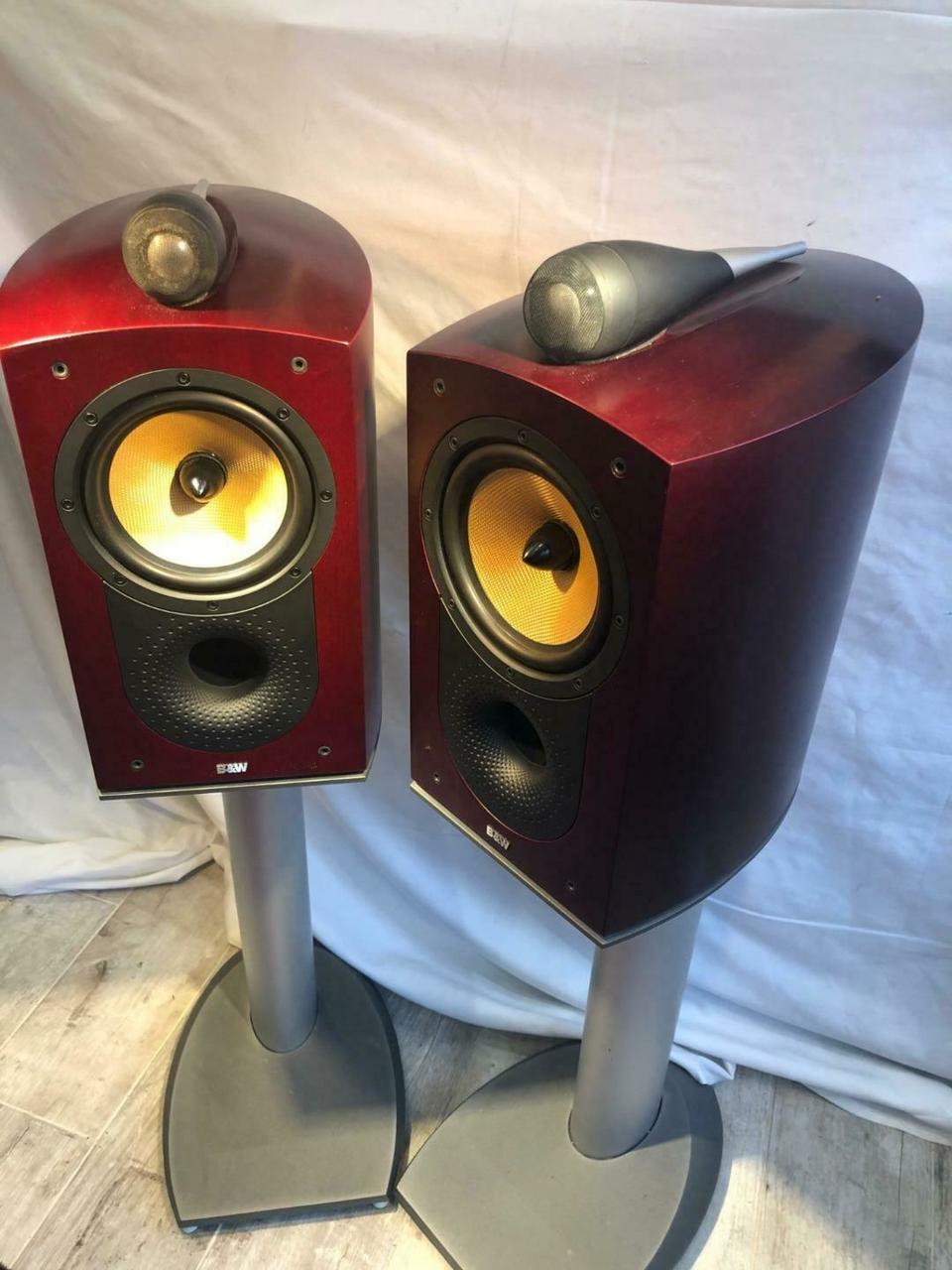 極美品B&W 805S スピーカー元箱 左右シリアル連番ペア