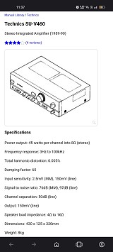 Technics su-v460