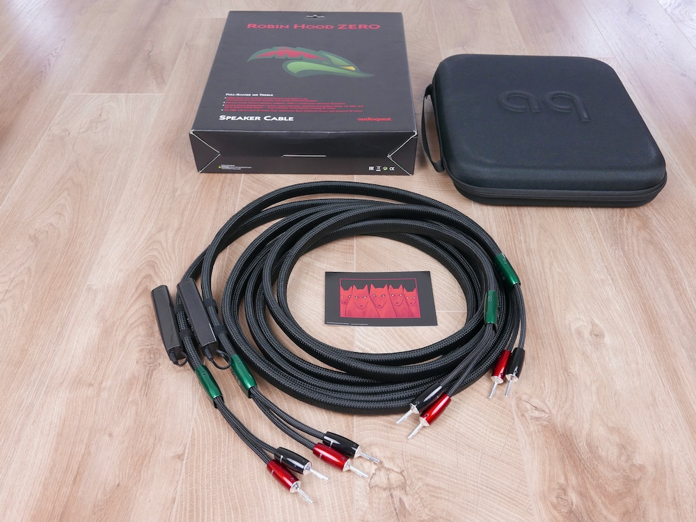 AudioQuest Robin Hood Zero audio speaker cables 3,5 metre